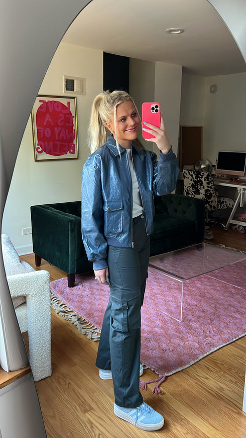 The Izzie Cargo Pant // Dark Grey